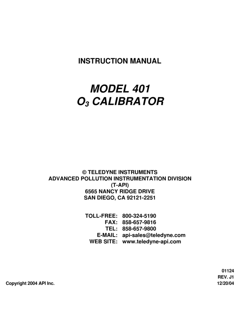 Teledyne 401 instruction manual