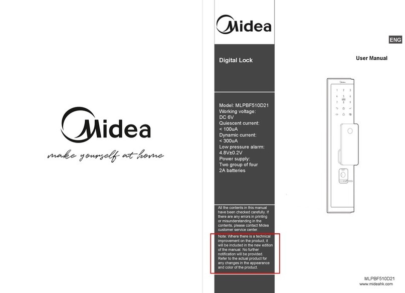 Midea MLPBF510D21 user manual