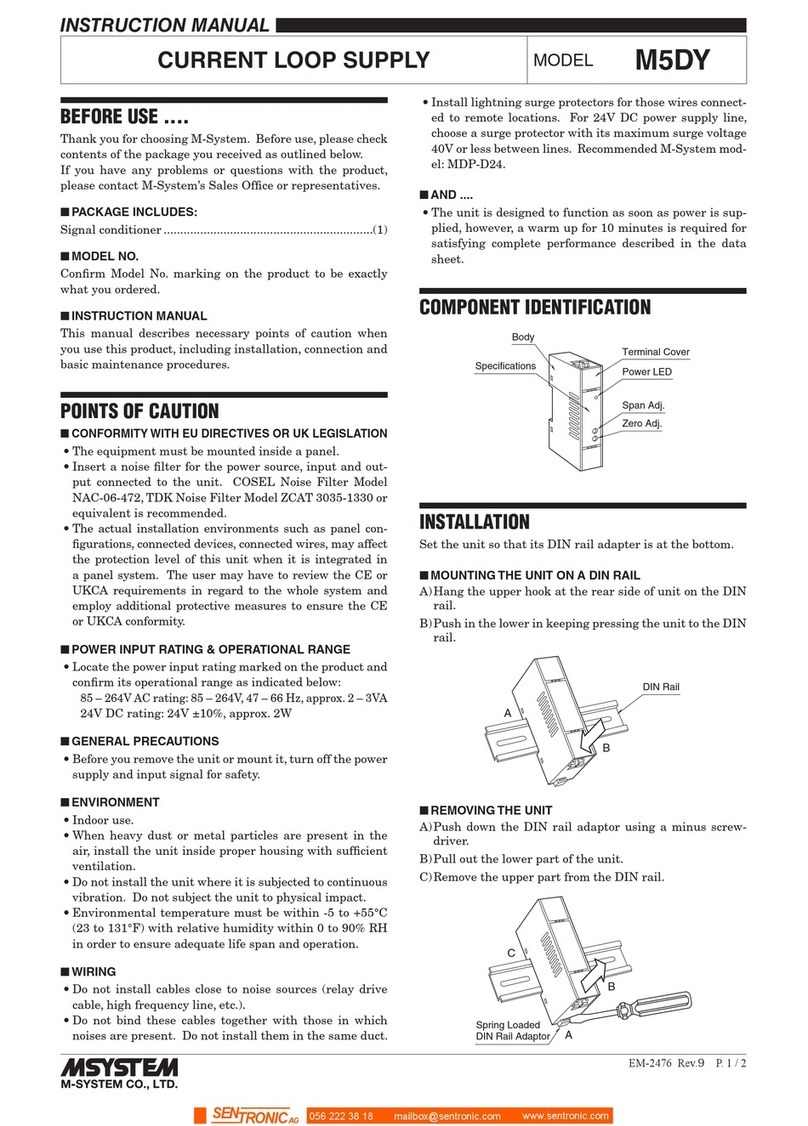 M-system M5DY-5-M User manual