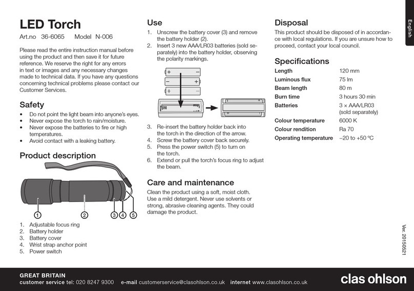 Clas Ohlson N-006 User manual