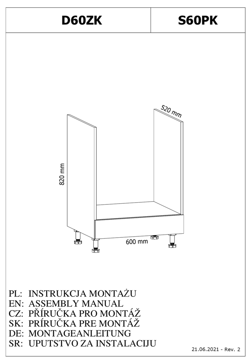 GALA MEBLE D60ZK S60PK User manual