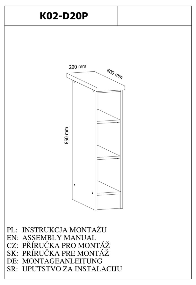 GALA MEBLE K02-D20P Assembly manual