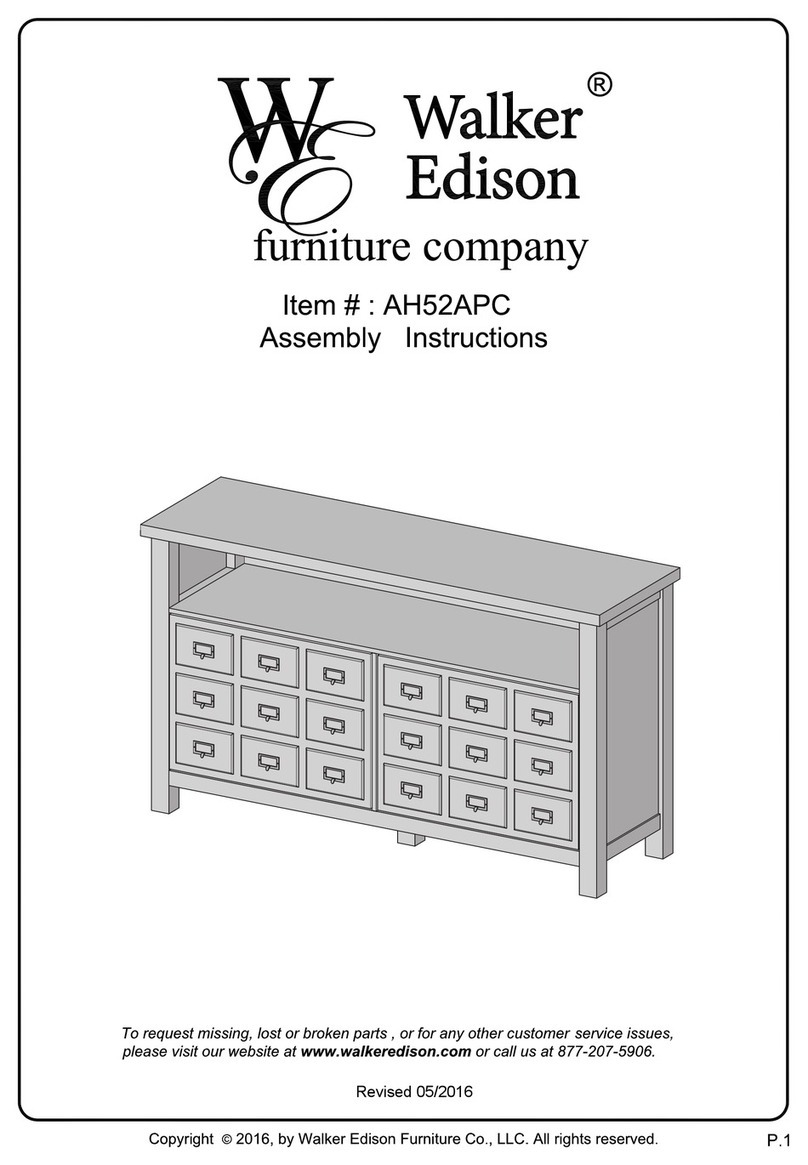 Walker Edison AH52APC User manual