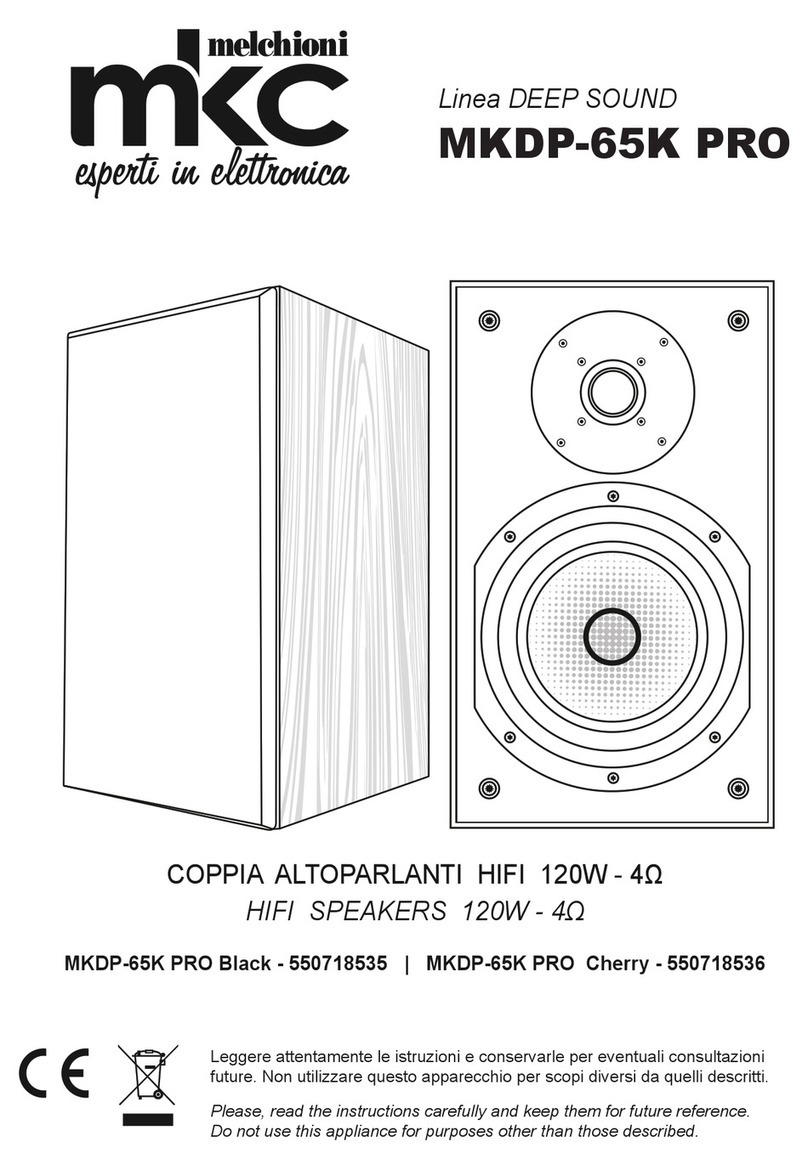 Melchioni mkc DEEP SOUND MKDP-65K PRO manual