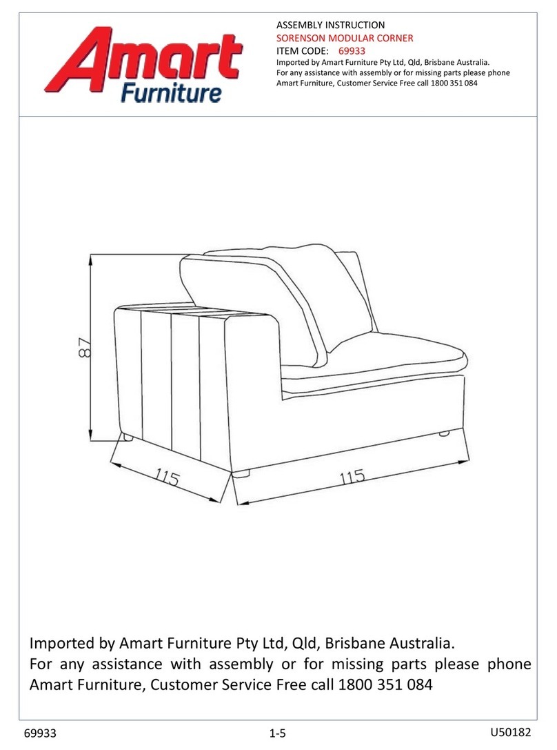 Amart Furniture Sorenson 69933 Assembly instruction