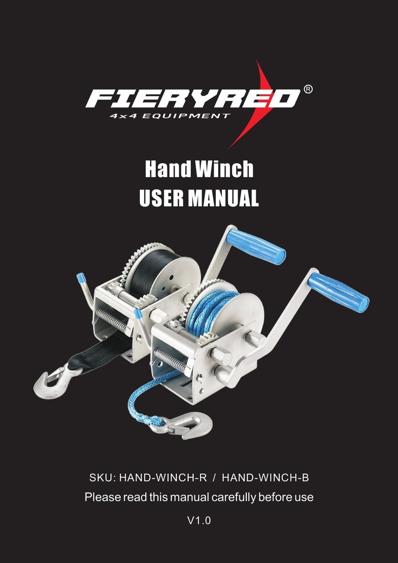 Fieryred HAND-WINCH-R user manual