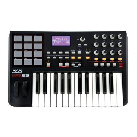 Akai MPK25 User manual Akai MPK25 User manual