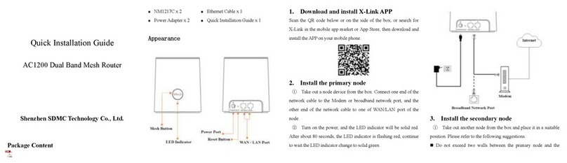 SDMC NM1217C Quick installation guide