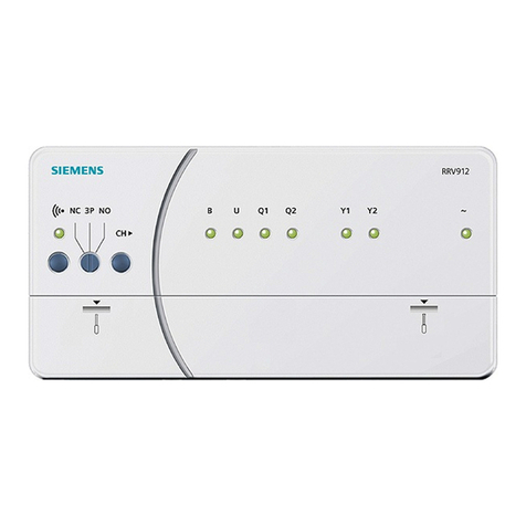 Siemens RRV912 Mounting instructions
