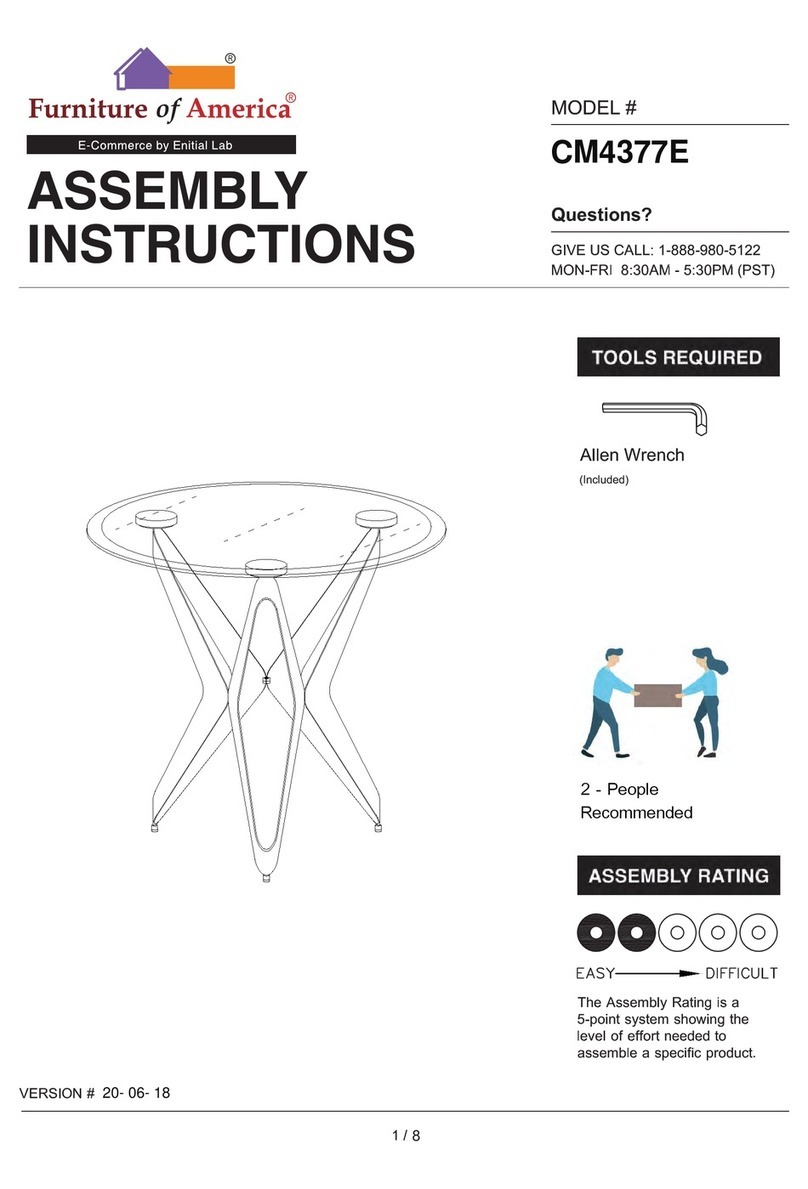 Furniture of America CM4377E Assembly instructions