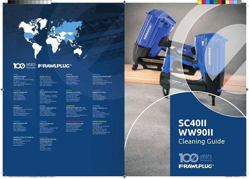 Rawlplug SC40II Cleaning guide