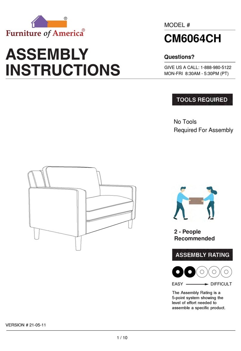Furniture of America CM6064CH Assembly instructions