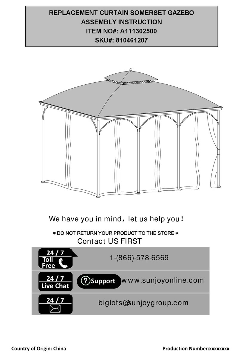 Sunjoy A111302500 User manual Sunjoy A111302500 User manual