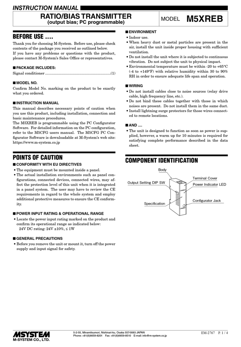 M-system M5XREB User manual