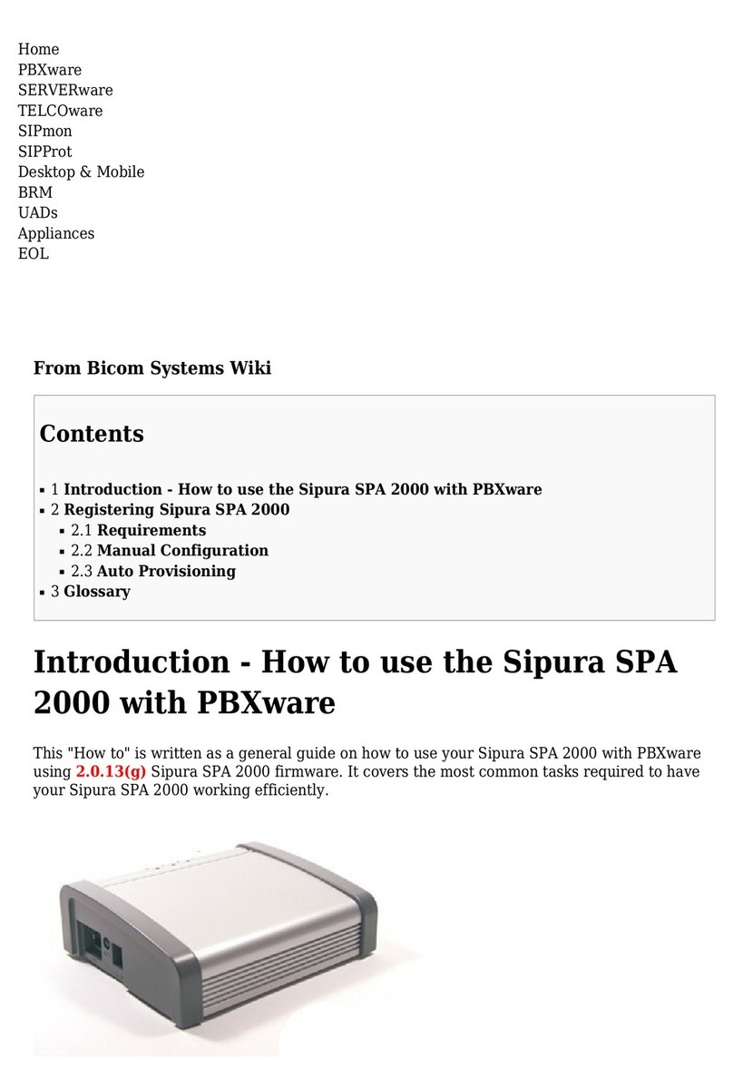 Sipura Technology SPA 2000 manual