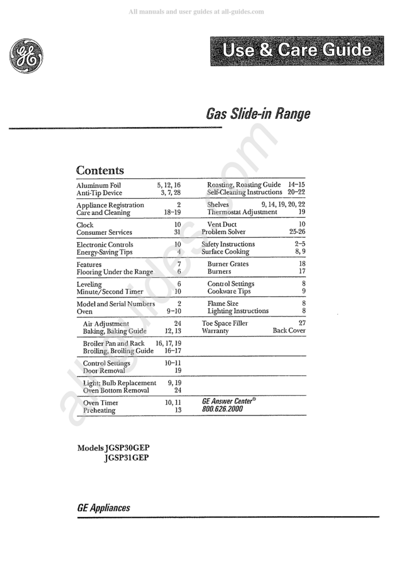 GE JGSP30PGEP User manual