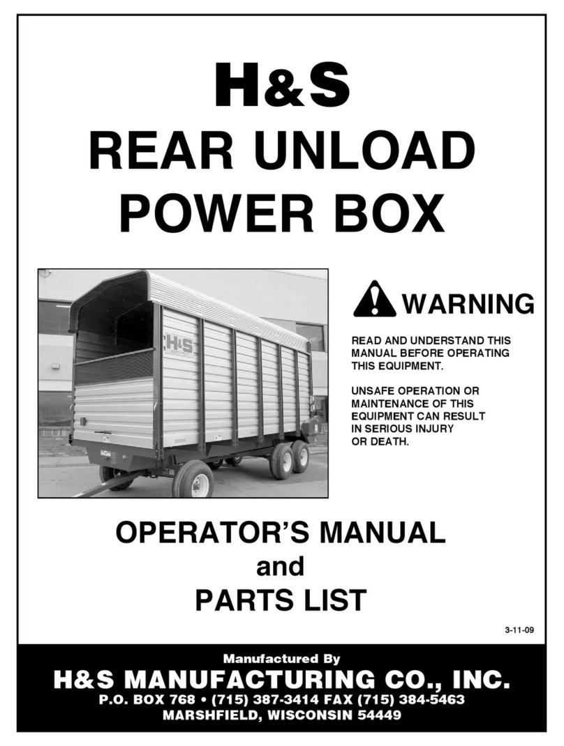 H&S POWER BOX Operator's manual and parts list