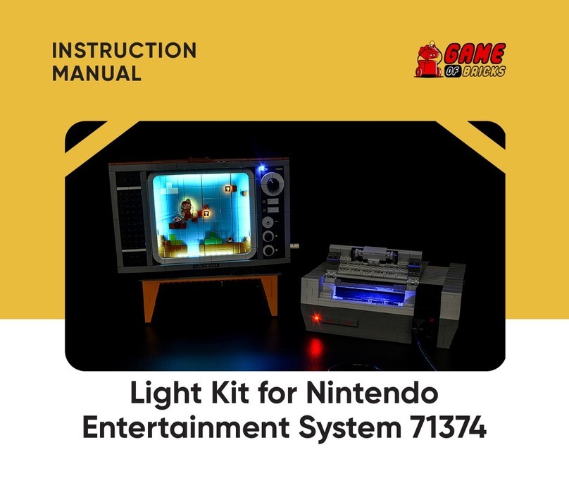 GAME OF BRICKS Nintendo Entertainment System 71374 User manual