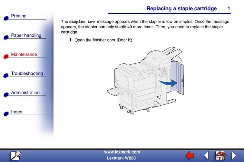 Lexmark W820 User manual