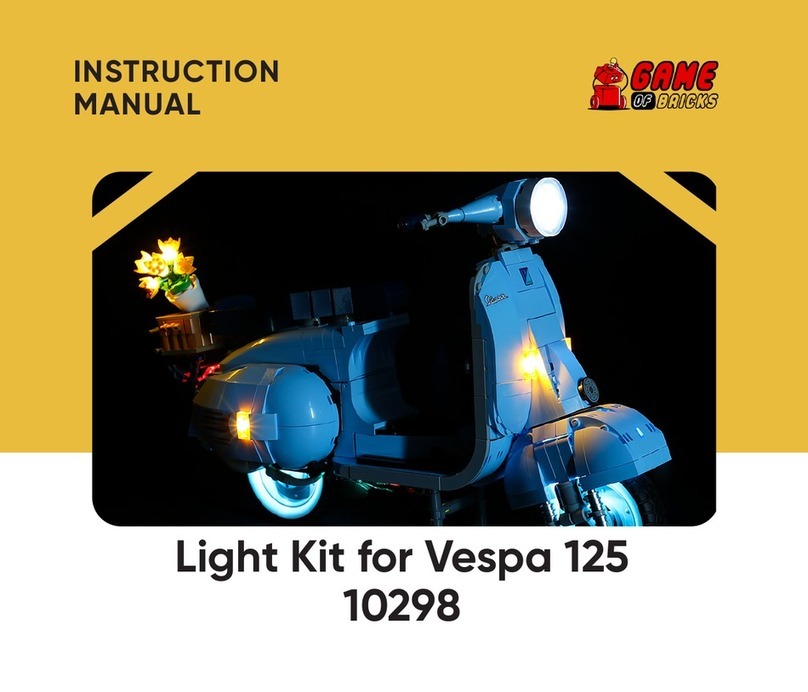 GAME OF BRICKS Vespa 125 10298 instruction manual