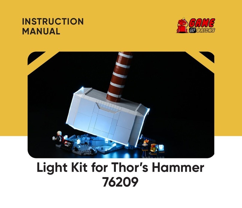 GAME OF BRICKS Thor's Hammer 76209 instruction manual