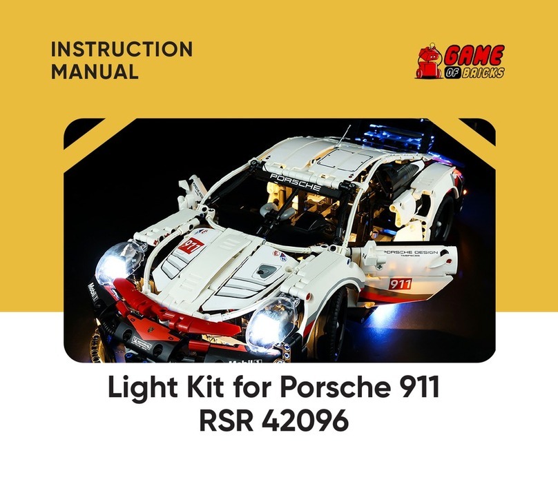 GAME OF BRICKS Porsche 911 RSR 42096 User manual
