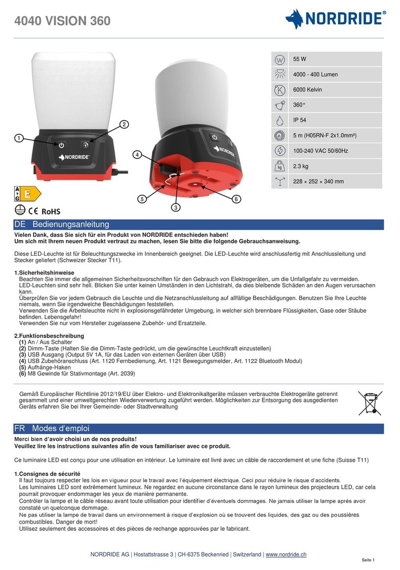 NORDRIDE 4040 VISION 360 operating instructions