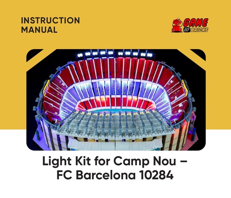 GAME OF BRICKS Camp Nou FC Barcelona 10284 instruction manual