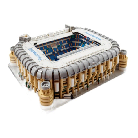 GAME OF BRICKS Real Madrid Santiago Bernabeu Stadium 10299 instruction manual