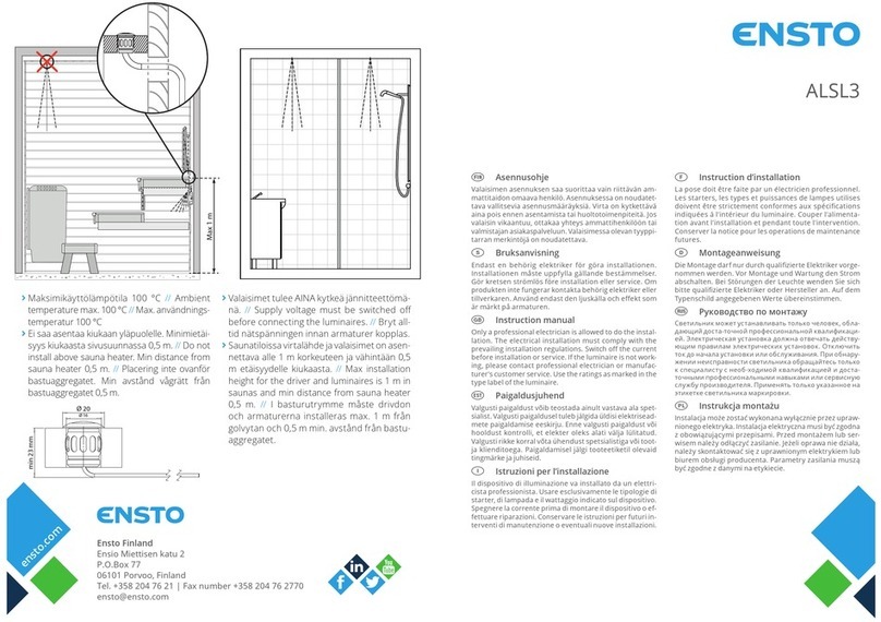ensto ALSL3 instruction manual