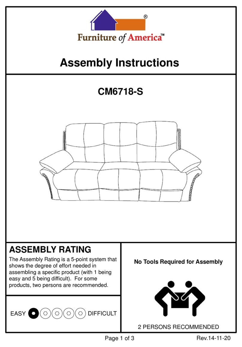 Furniture of America CM6718-S Assembly instructions