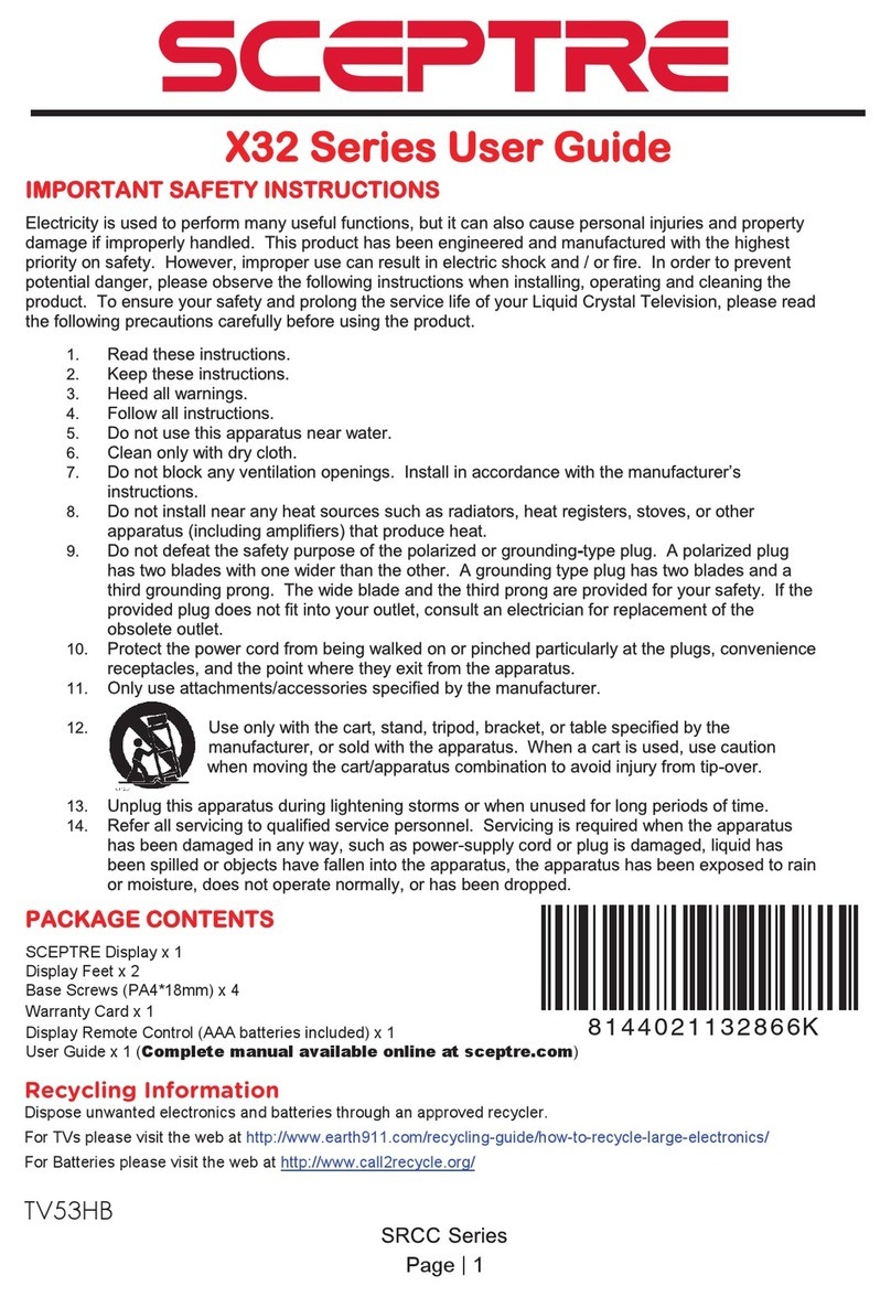 Sceptre X32 Series User manual
