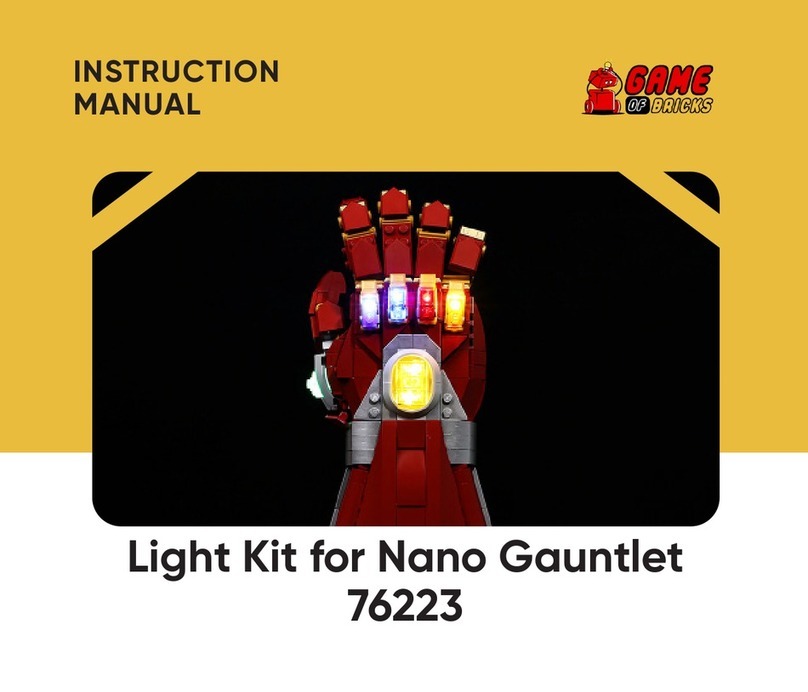 GAME OF BRICKS Nano Gauntlet 76223 User manual