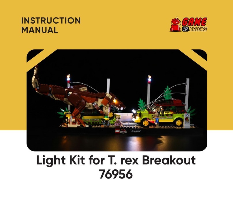 GAME OF BRICKS T. rex Breakout 76956 User manual GAME OF BRICKS T. rex Breakout 76956 User manual