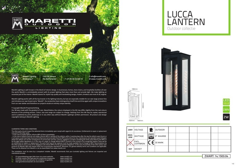 Maretti LUCCA 14.1503.04 quick start guide Maretti LUCCA 14.1503.04 quick start guide