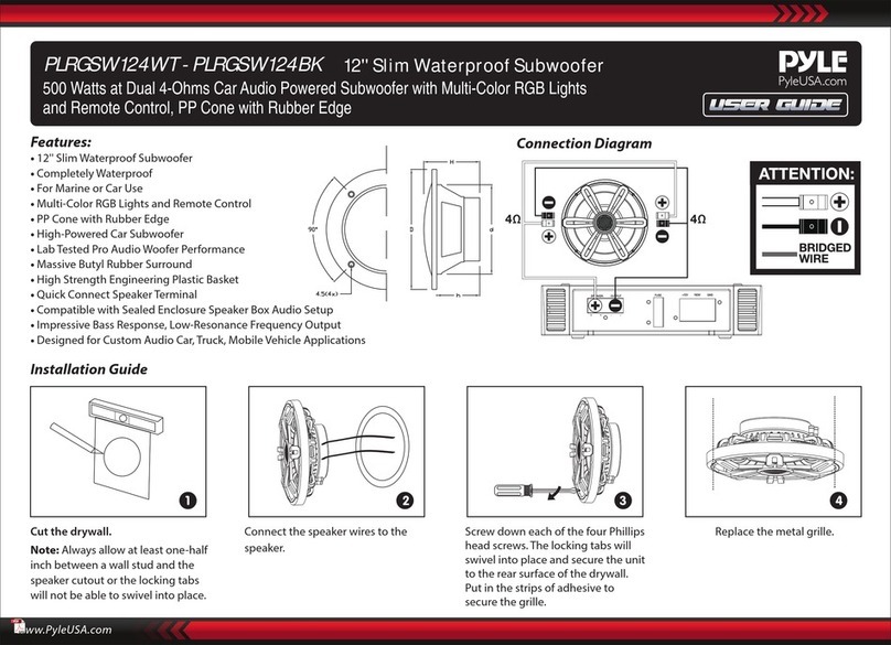 Pyle PLRGSW124WT User manual Pyle PLRGSW124WT User manual
