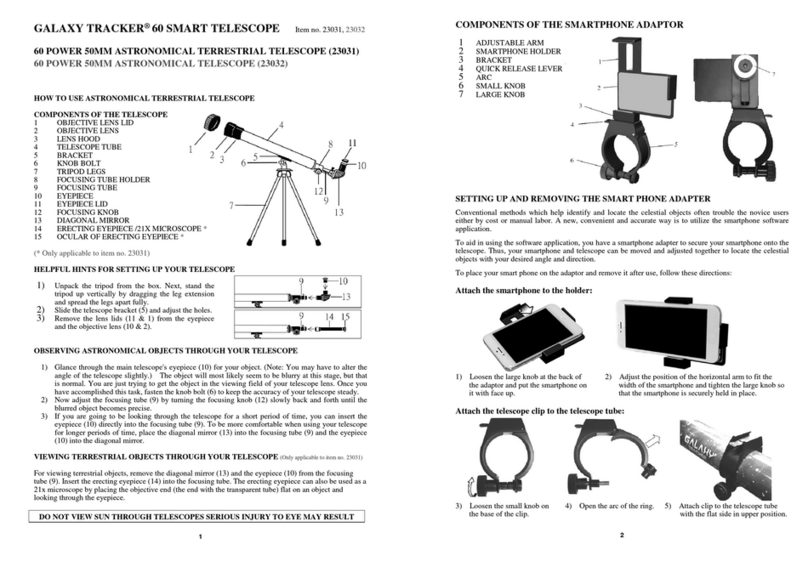 EASTCOLIGHT GALAXY TRACKER 60 quick start guide