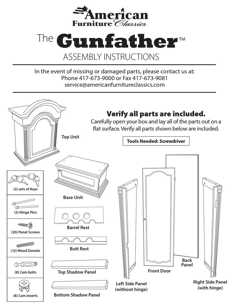 American Furniture Classics Gunfather Assembly instructions