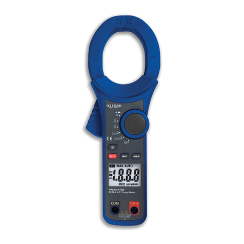 Oxford PRECISION OXD-516-1725D Operator's manual