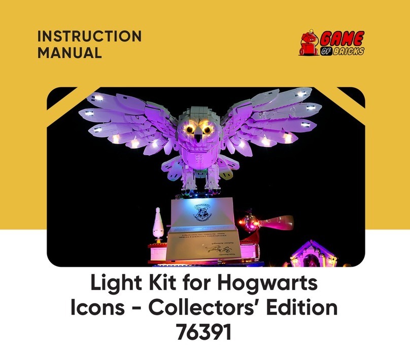 GAME OF BRICKS Collectors' Edition Hogwarts Icons 76391 instruction manual