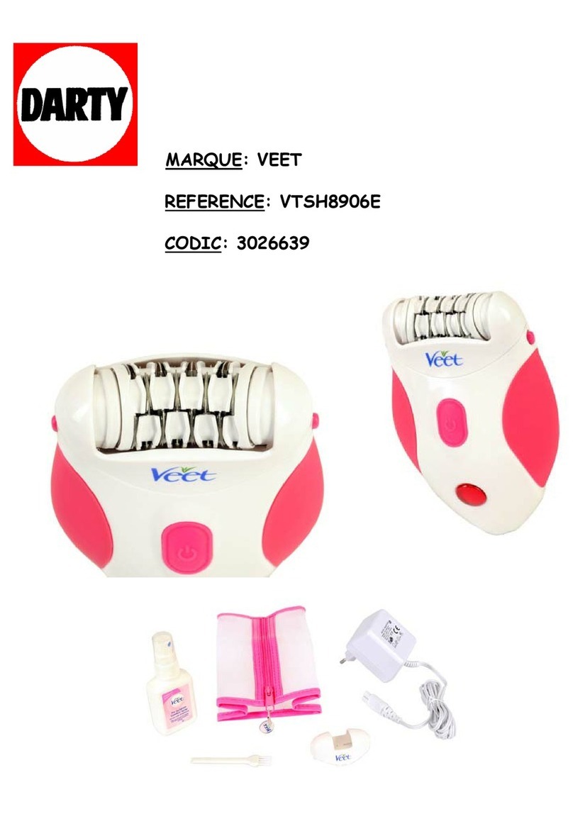 Veet VTSH8906E operating instructions