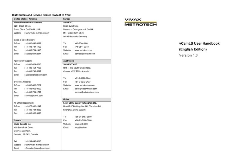 Vivax Metrotech vCamLS User handbook