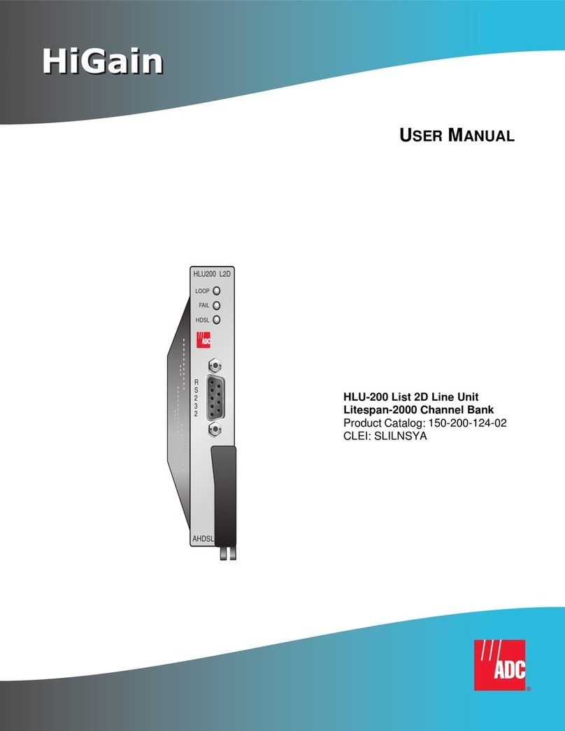 ADC HiGain HLU-200 User manual ADC HiGain HLU-200 User manual