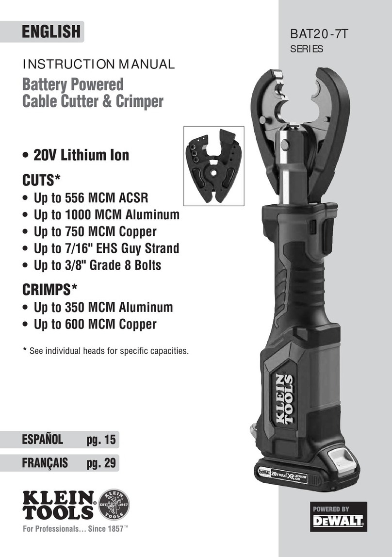 DeWalt Klein Tools BAT20-7T Series User manual