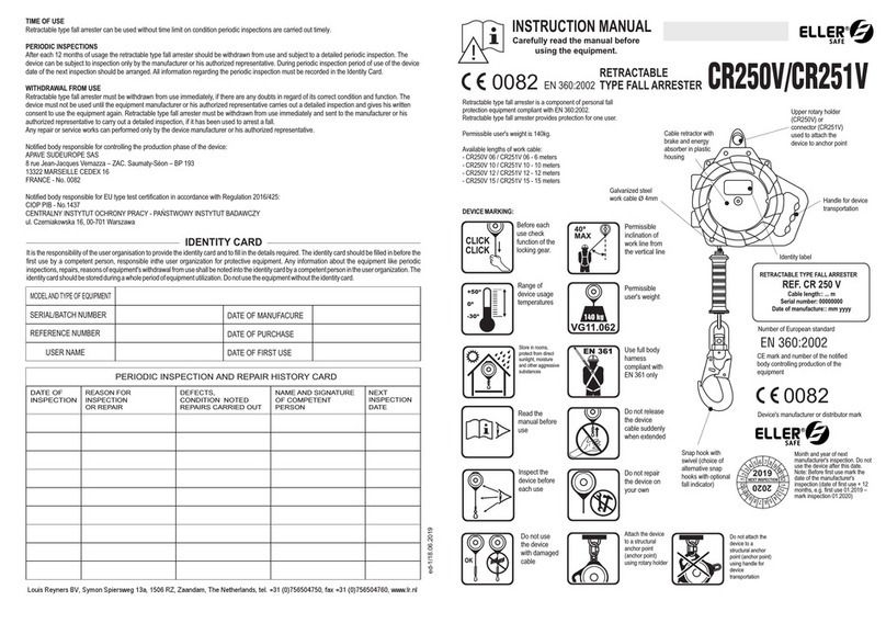 Eller CR250V instruction manual Eller CR250V instruction manual