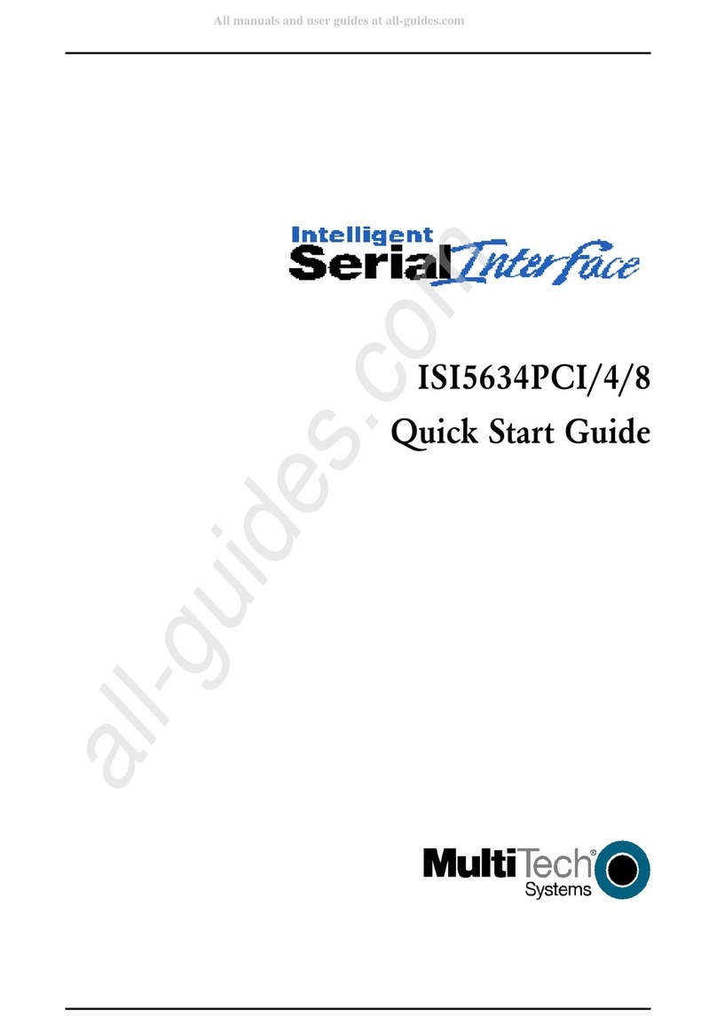 Multitech MultiModem ISI ISI5634UPCI Series User manual