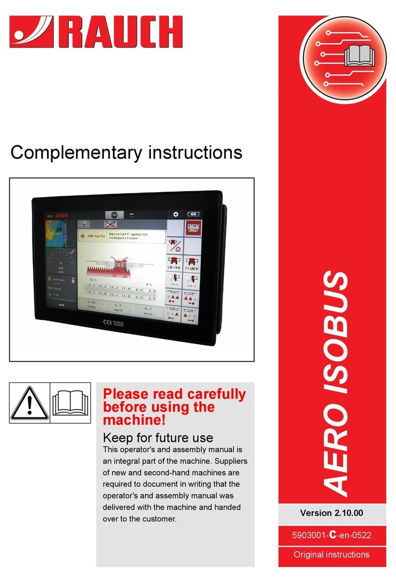Rauch AERO ISOBUS Complementary instructions