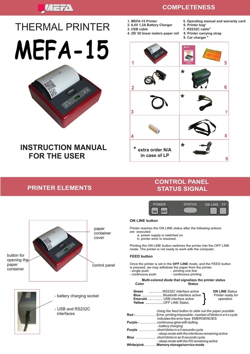 MEFA MEFA-15 User manual