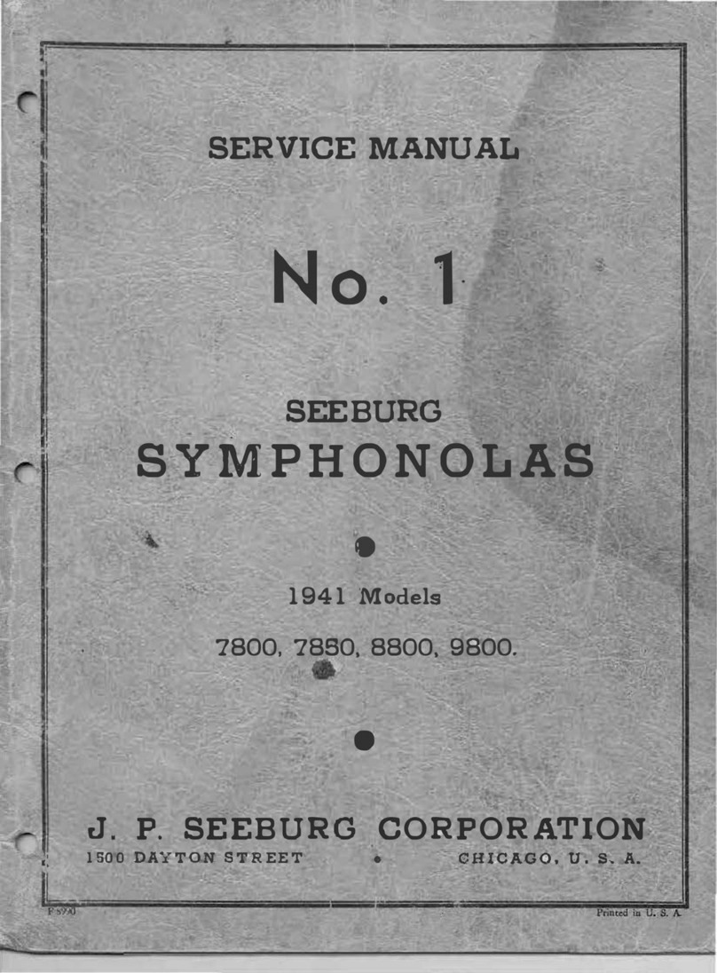 Seeburg 7800 Service manual