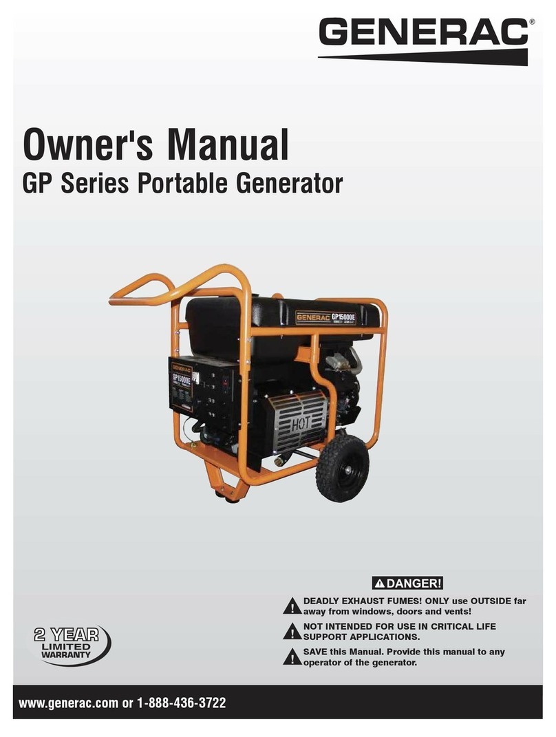 Generac Power Systems GP Series User manual